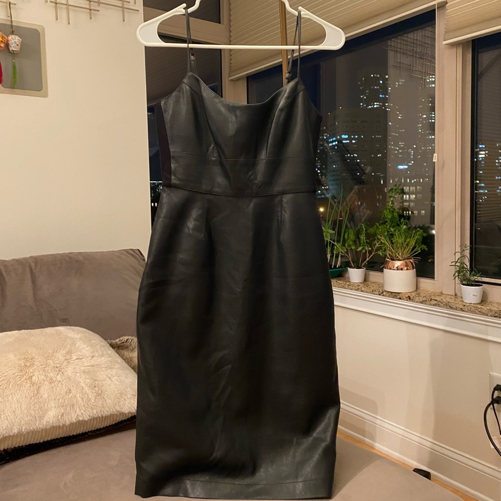 Sling sheath feather dress